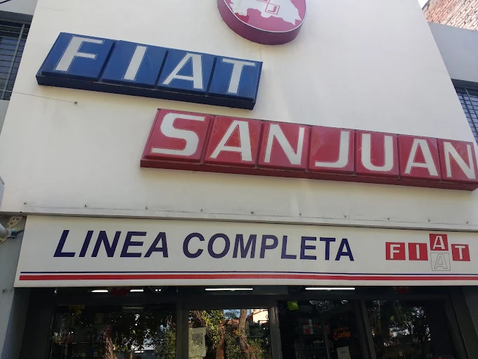 Frente del local de Fiat San Juan